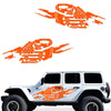 Jeep Wrangler JL 4 Door 2018-2022 Graphic Vinyl Decal Kit-Torn Army Star