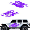 Jeep Wrangler JL 4 Door 2018-2022 Graphic Vinyl Decal Kit-Torn Army Star