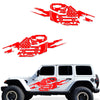 Jeep Wrangler JL 4 Door 2018-2022 Graphic Vinyl Decal Kit-Torn Army Star