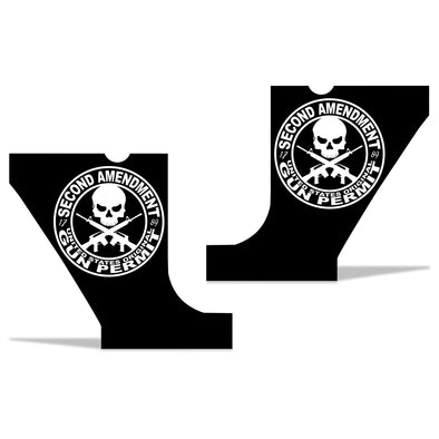 Jeep Wrangler (2007-2020) 4-Door Front Fender Custom Vinyl Decal Kit - 2ND AMENDMENT