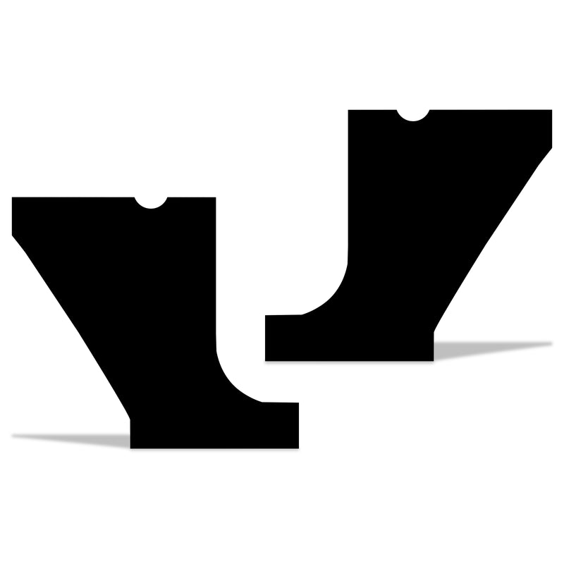 Jeep Wrangler (2007-2020) 4-Door Front Fender Custom Vinyl Decal Kit - BLACKOUT