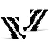 Jeep Wrangler (2007-2020) 4-Door Front Fender Custom Vinyl Decal Kit - SHRED