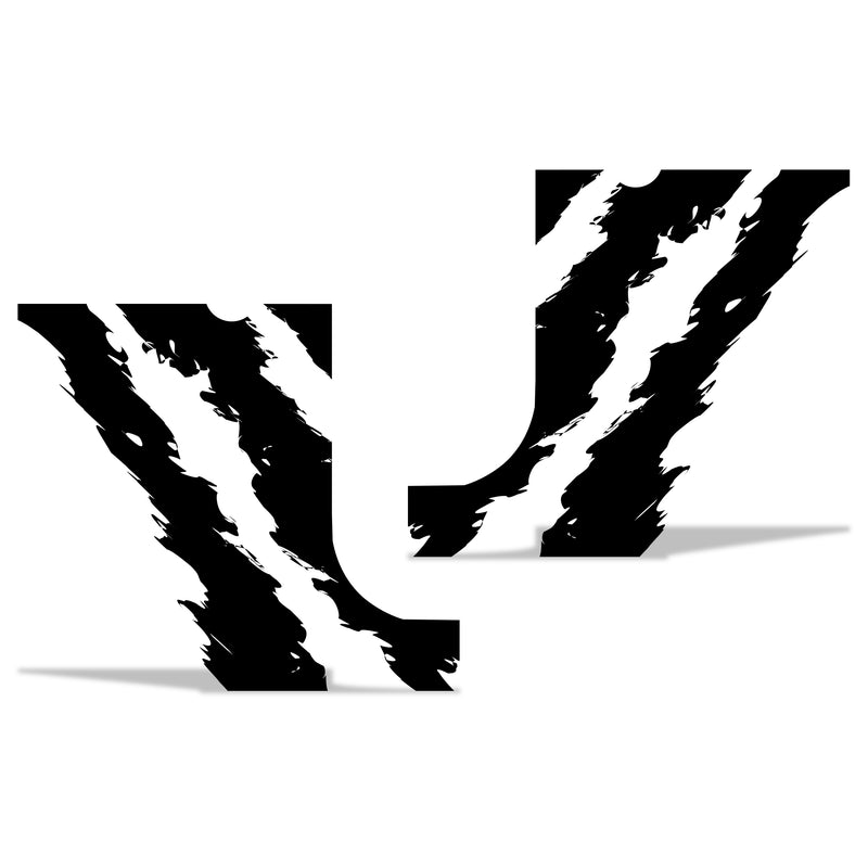 Jeep Wrangler (2007-2020) 4-Door Front Fender Custom Vinyl Decal Kit - SHRED