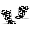 Jeep Wrangler (2007-2020) 4-Door Front Fender Custom Vinyl Decal Kit - TIRE TRACKS