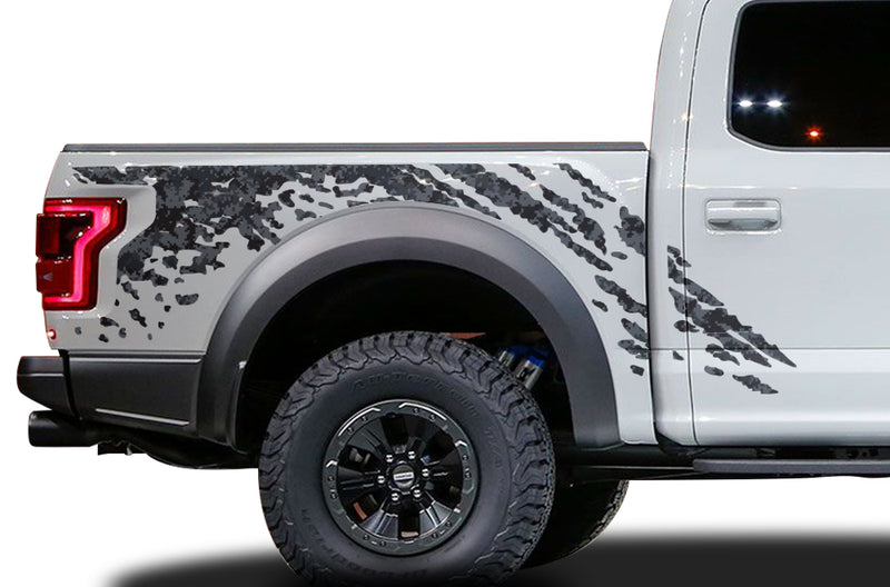 Ford Raptor F-150 F150 2015 2016 2017 2018 Truck Vinyl Decal Graphics Wrap Kit Factory Crafts Custom Black