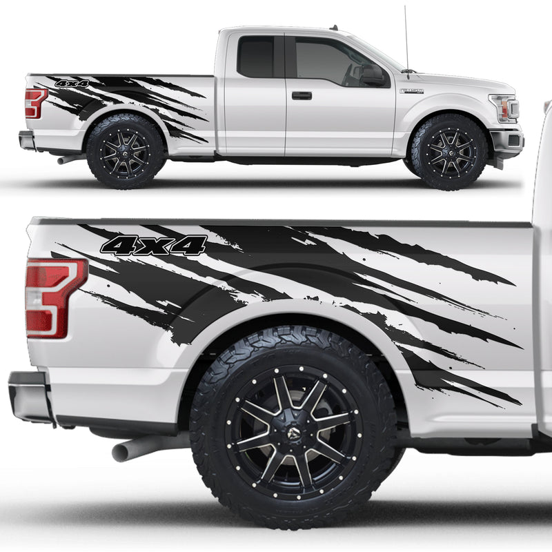 Ford F-150 (2017-2019) Vinyl Side Decal Wrap Kit - 4x4 RIP