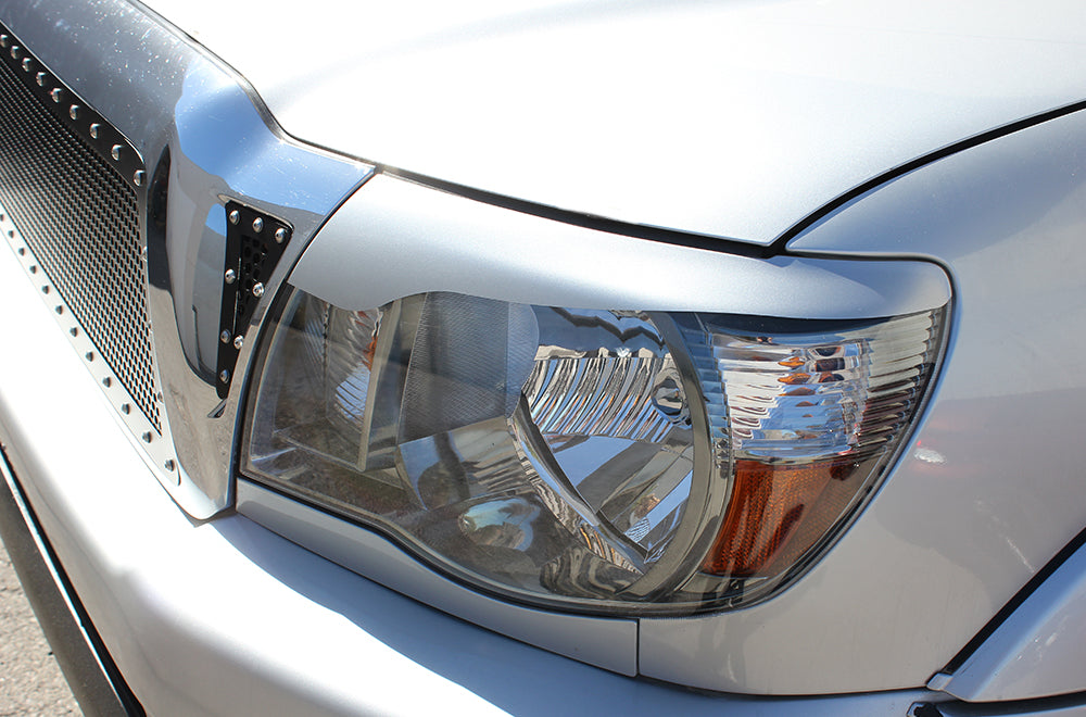 Glossy Vinyl Headlight Eyelid Decals For 2005-2011 Toyota Tacoma - Accent Covers