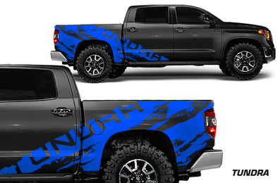 Toyota Tundra TRD Truck Vinyl Decal Graphics Custom Blue Design