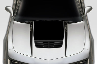 Chevy Chevrolet Camaro 2010 2011 2012 2013 2014 2015 Car Decal Vinyl Graphics Black Design Made in USA RS Hood