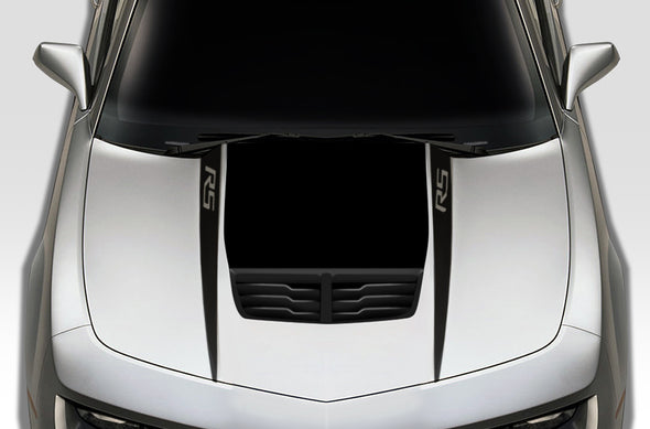 Chevy Chevrolet Camaro 2010 2011 2012 2013 2014 2015 Car Decal Vinyl Graphics Black Design Made in USA RS Hood