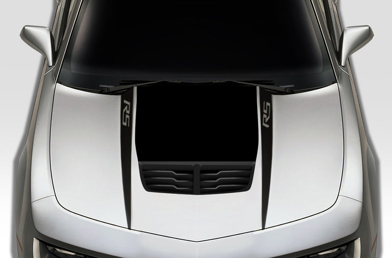 Chevy Chevrolet Camaro 2010 2011 2012 2013 2014 2015 Car Decal Vinyl Graphics Black Design Made in USA RS Hood