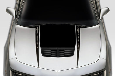 Chevy Chevrolet Camaro 2010 2011 2012 2013 2014 2015 Car Decal Vinyl Graphics Black Design Made in USA Hood
