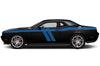 Dodge Challenger Car Vinyl Decal Custom Graphics Blue Stripe Design