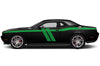 Dodge Challenger Car Vinyl Decal Custom Graphics Green Stripe Design