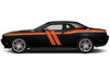 Dodge Challenger Car Vinyl Decal Custom Graphics Orange Stripe Design
