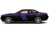 Dodge Challenger Car Vinyl Decal Custom Graphics Purple Stripe Design