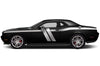 Dodge Challenger Car Vinyl Decal Custom Graphics Silver Stripe Design