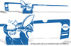  Dodge Challenger Car Vinyl Decal Custom Graphics Blue Super Bee Design