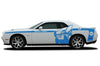 Dodge Challenger Car Vinyl Decal Custom Graphics Blue Super Bee Design