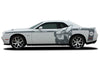 Dodge Challenger Car Vinyl Decal Custom Graphics Gray Super Bee Design