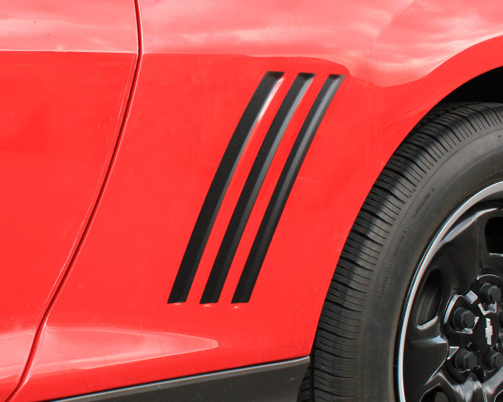 Chevrolet Camaro 2010-2015 Gill Vent Insert Overlay Side Stripes – Choose Color – Pro Motor Stripes