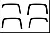 Chevy Chevrolet  Silverado Truck Decal Vinyl Graphics Black Fender Flares Design