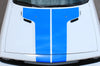 Dodge Challenger Car Vinyl Decal Custom Graphics Blue Hood Design