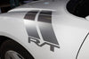 Dodge Charger Car Vinyl Decal Custom Graphics Silver Hood Hash Design