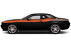Dodge Challenger Car Vinyl Decal Custom Graphics Orange Stripe Design