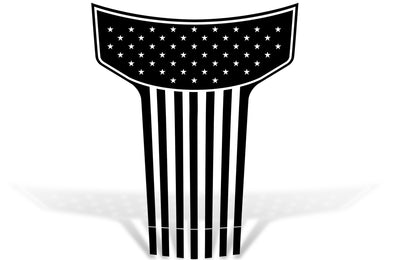 Dodge Challenger Car Vinyl Decal Custom Graphics Black Design American Flag America