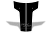 Dodge Challenger Car Vinyl Decal Custom Graphics Black Hood Design