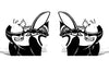 Dodge Challenger Car Vinyl Decal Custom Graphics Black Super Bee Design