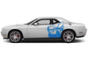 Dodge Challenger Car Vinyl Decal Custom Graphics Blue Super Bee Design