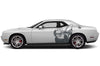 Dodge Challenger Car Vinyl Decal Custom Graphics Gray Super Bee Design