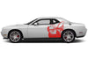 Dodge Challenger Car Vinyl Decal Custom Graphics Red Super Bee Design