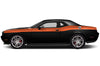 Dodge Challenger Car Vinyl Decal Custom Graphics Orange Stripe Design