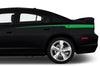 Dodge Charger Car Vinyl Decal Custom Graphics Green Stripe Design