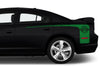 Dodge Charger Car Vinyl Decal Custom Graphics Green Stripe Design