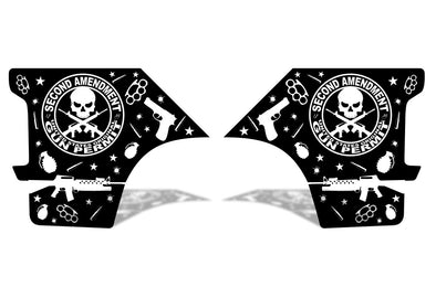 Dodge Ram 1500 2500 Truck Vinyl Decal Custom Graphics Black Design