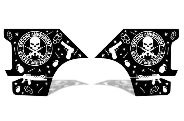 Dodge Ram 1500 2500 Truck Vinyl Decal Custom Graphics Black Design