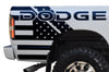 Dodge Ram 1500 2500 Truck Vinyl Decal Custom Graphics Black American Flag Design