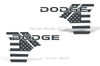 Dodge Ram 1500 2500 Truck Vinyl Decal Custom Graphics Gray American Flag Design