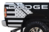 Dodge Ram 1500 2500 Truck Vinyl Decal Custom Graphics White American Flag Design