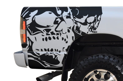 Dodge Ram 1500 2500 Truck Vinyl Decal Custom Graphics Skull Black Design
