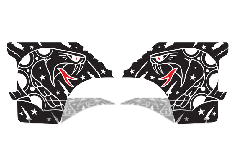 Dodge Ram 1500 2500 Truck Vinyl Decal Custom Graphics Snake Design