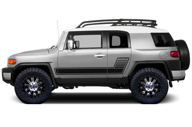 Toyota FJ Cruiser TRD Truck Vinyl Decal Graphics Custom Black Stripe Design 