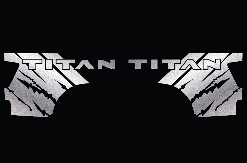 Nissan Titan (2004-2013) Custom Decal Vinyl Wrap Kit - NIGHTMARE