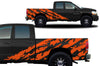 Dodge Ram 1500 2500 Truck Vinyl Decal Custom Graphics Orange Design