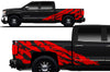 Chevy Chevrolet  Silverado 2014 2015 2016 2017 Truck Decal Vinyl Graphics Red Design