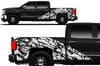 Chevy Chevrolet  Silverado 2014 2015 2016 2017 Truck Decal Vinyl Graphics White Skull Design